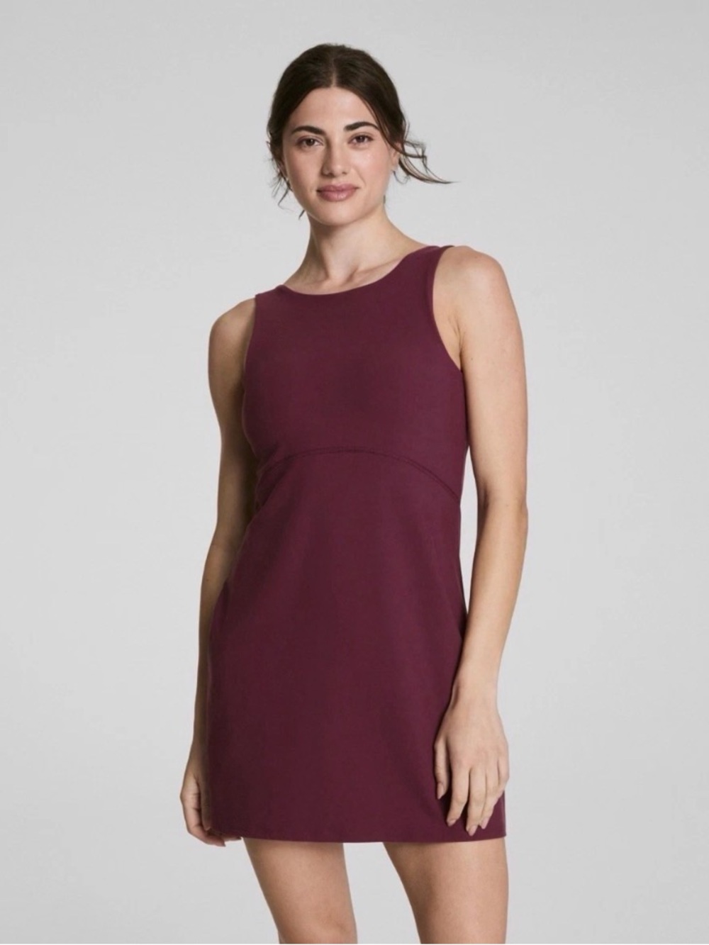 SPANXsmooth™ OnForm Tank Dress with Built-In Shorts Plum Berry Size Small